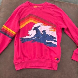Aviator Nation Crewneck RARE Wave design